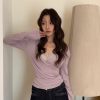 暗藏浪漫 v領真兩件(附蕾絲小可愛