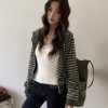 甜酷本色 條紋連帽外套