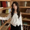 冷淡美學 斜肩大學t（真兩件式