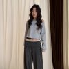 冷淡美學 斜肩大學t（真兩件式