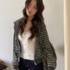 甜酷本色 條紋連帽外套