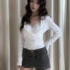 暗藏浪漫 v領真兩件(附蕾絲小可愛