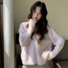 冰霜甜心 糖果色系混色毛衣