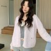 冰霜甜心 糖果色系混色毛衣
