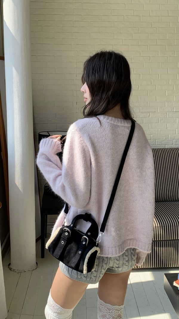 羊羔毛小包包