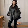 韓女必備 排扣風衣外套