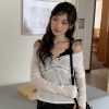簡約格調 絨布蕾絲邊上衣